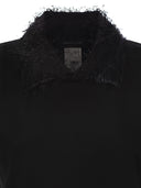 Fabiana Filippi Polo Shirt With Frayed Viscose Collar