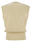Fabiana Filippi Wool And Cotton Waistcoat With Sequins