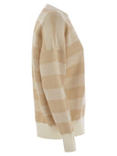 Fabiana Filippi Crew Neck Sweater In Wool And Cotton