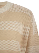 Fabiana Filippi Crew Neck Sweater In Wool And Cotton