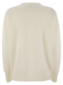 Fabiana Filippi Crew Neck Sweater In Wool And Cotton
