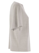 Fabiana Filippi Cotton And Lurex Boat Neck Sweater