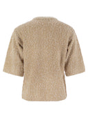 Fabiana Filippi Tweed Effect Crew Neck T Shirt