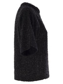 Fabiana Filippi Tweed Effect Crew Neck T Shirt