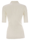 Fabiana Filippi Ribbed Jersey Polo Shirt