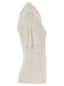 Fabiana Filippi Ribbed Jersey Polo Shirt
