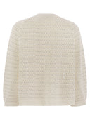 Fabiana Filippi Cotton Open Cape With Sequins