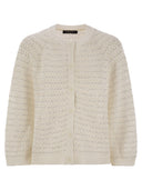 Fabiana Filippi Cotton Open Cape With Sequins