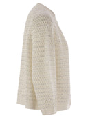 Fabiana Filippi Cotton Open Cape With Sequins