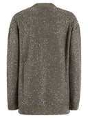 Fabiana Filippi Cotton Knit Cardigan With Sequins