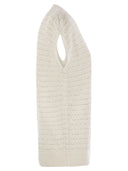 Fabiana Filippi Cotton Crochet Jumper With Sequins