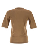 Fabiana Filippi Cotton Knit With Transparent Trim