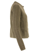 Fabiana Filippi Openwork Knitted Cotton Cardigan With Jewelled Buttons