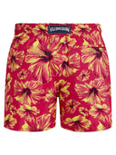 Vilebrequin Swim Shorts With Hibiscus Print And Matching Pouch