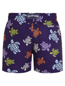 Vilebrequin Men’ Swim Shorts With Multicolour Turtle Print