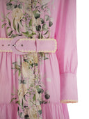 MC2 Saint Barth Long Cotton Dress wloral Pattern