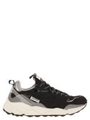 Run Of Leather And Fabric Trainers