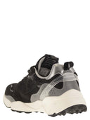 Run Of Leather And Fabric Trainers