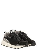 Run Of Leather And Fabric Trainers