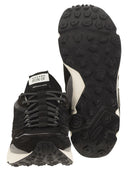 Run Of Leather And Fabric Trainers