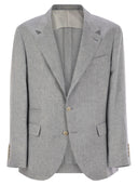 Brunello Cucinelli dekonstruerede jakke i Délavé linned