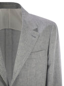 Brunello Cucinelli dekonstruerede jakke i Délavé linned