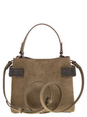 Brunello Cucinelli Suede Bag With Precious Bands