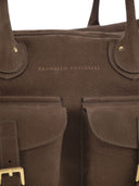 Brunello Cucinelli Borsa Weekender In Nabuk
