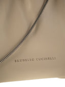 Brunello Cucinelli Morbina Brioche Hobo Borsa con catena preziosa