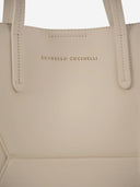 Brunello Cucinelli BC duo Piccolo tappo di pelle di vitello con gioielli