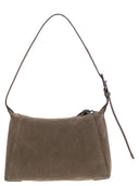 Brunello Cucinelli Suede Shoulder Bc Duo Bag With Jewellery