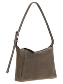 Brunello Cucinelli Suede Shoulder Bc Duo Bag With Jewellery