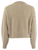 Brunello Cucinelli Dazzling Ribbed Sweater In Cashmere And Wool