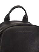 Brunello Cucinelli Calfskin Backpack With Grain