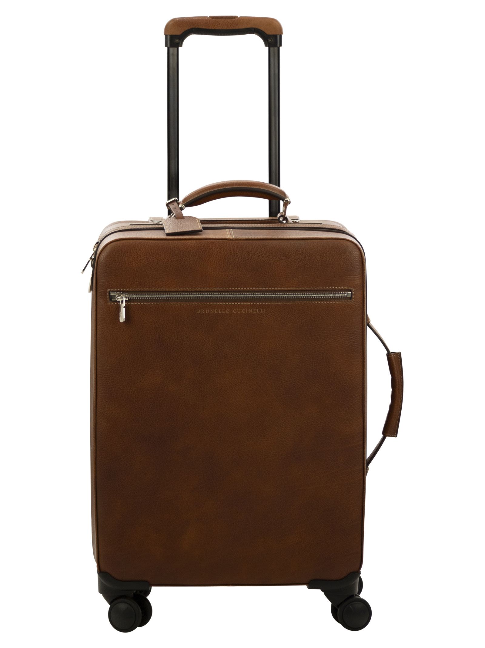 Brunello Cucinelli Calfskin Trolley med korn