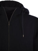 Chaqueta de bombardero de lana acolchada reversible