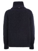 Herno Cardigan In Alpaca And Wool Yarn