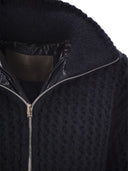 Herno Cardigan In Alpaca And Wool Yarn