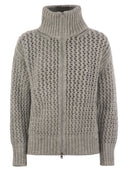 Herno Cardigan in alpaca e filo di lana