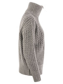 Herno Cardigan in alpaca e filo di lana
