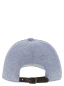 Brunello Cucinelli Sparkling Linen Canvas Baseball Cap With Embroidered Logo