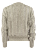 Brunello Cucinelli Wool And Mohair V Neck Sweater