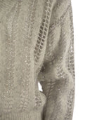 Brunello Cucinelli Wool And Mohair V Neck Sweater