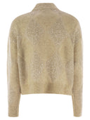 Brunello Cucinelli Dazzling Argyle Sweater In Wool And Mohair