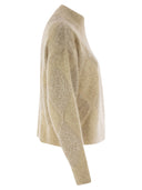 Brunello Cucinelli Dazzling Argyle Sweater In Wool And Mohair