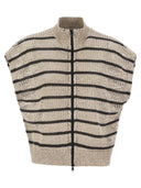 Brunello Cucinelli Dazzling Rayed Net Cardigan
