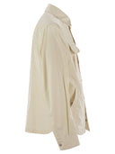 Brunello Cucinelli Shirt Style Outerwear Unlined In Water Repellent Microfibre With Heat Tapes