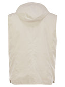 Brunello Cucinelli Water Repellent Microfiber Vest With Thermore® Padding And Detachable Hood