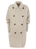 Brunello cucinelli 더블 니트 코트