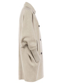 Brunello cucinelli 더블 니트 코트